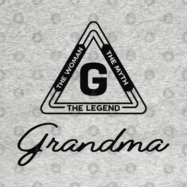 Grandma - The woman the myth the legend by KC Happy Shop